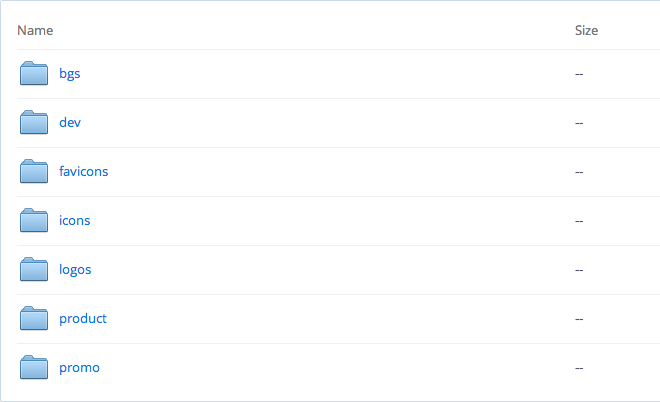 Fully exported, optimized and organized imagery